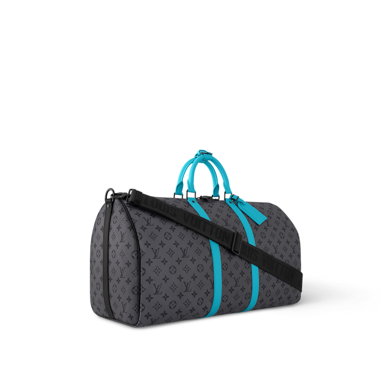 Sac Keepall Bandoulière 55 Gris et Tiffany