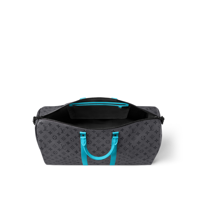 Sac Keepall Bandoulière 55 Gris et Tiffany