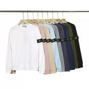 Stone Island - Sweat avec patch Blanc/Rose/Beige/Bleu ciel/Gris Clair/Gris Foncée/Bleu Marine/Kaki/Noir