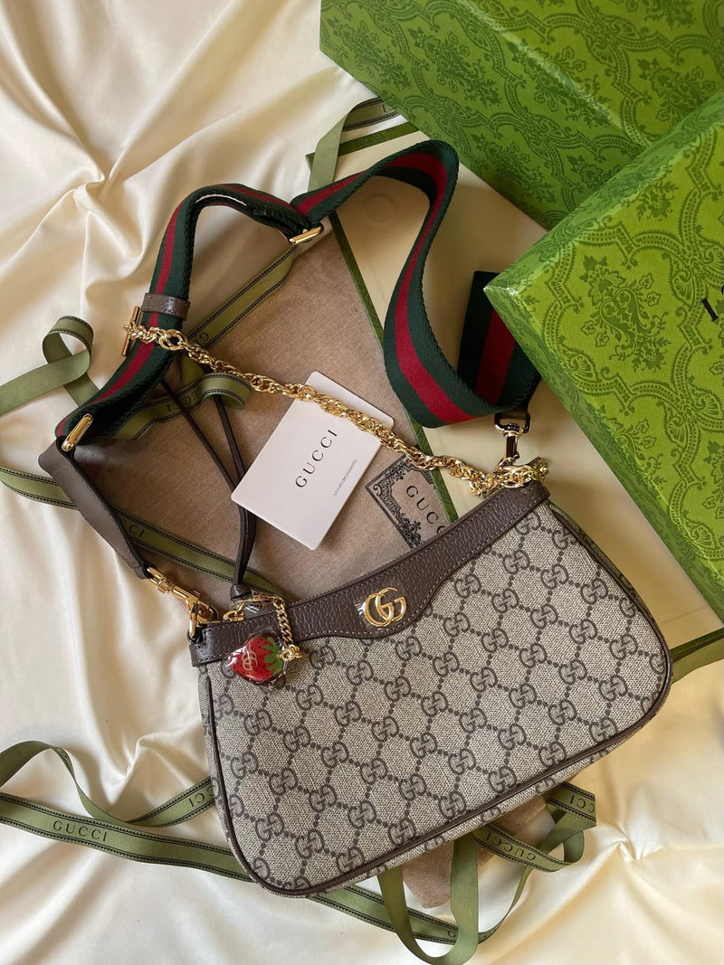 Gucci - Sac à épaule Ophidia Petit Beige