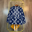 Louis Vuitton - Veste à capuche monogramme LV Bleu Marine