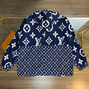 Louis Vuitton - Veste à capuche monogramme LV Bleu Marine