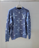 Louis Vuitton - Pull en laine logo LV Bleu Clair