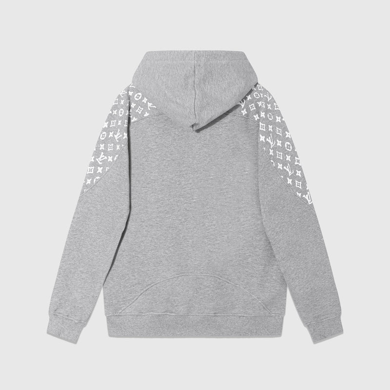 Louis Vuitton - Sweat à capuche  à motifs monogramme LV Gris clair