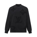 Louis Vuitton - Pull en coton à motif monogramme LV  Noir/Blanc