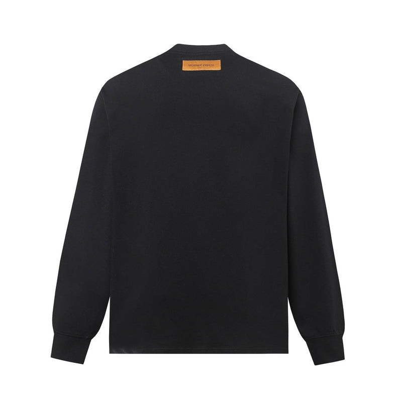 Louis Vuitton - Pull en coton à motif monogramme LV  Noir/Blanc