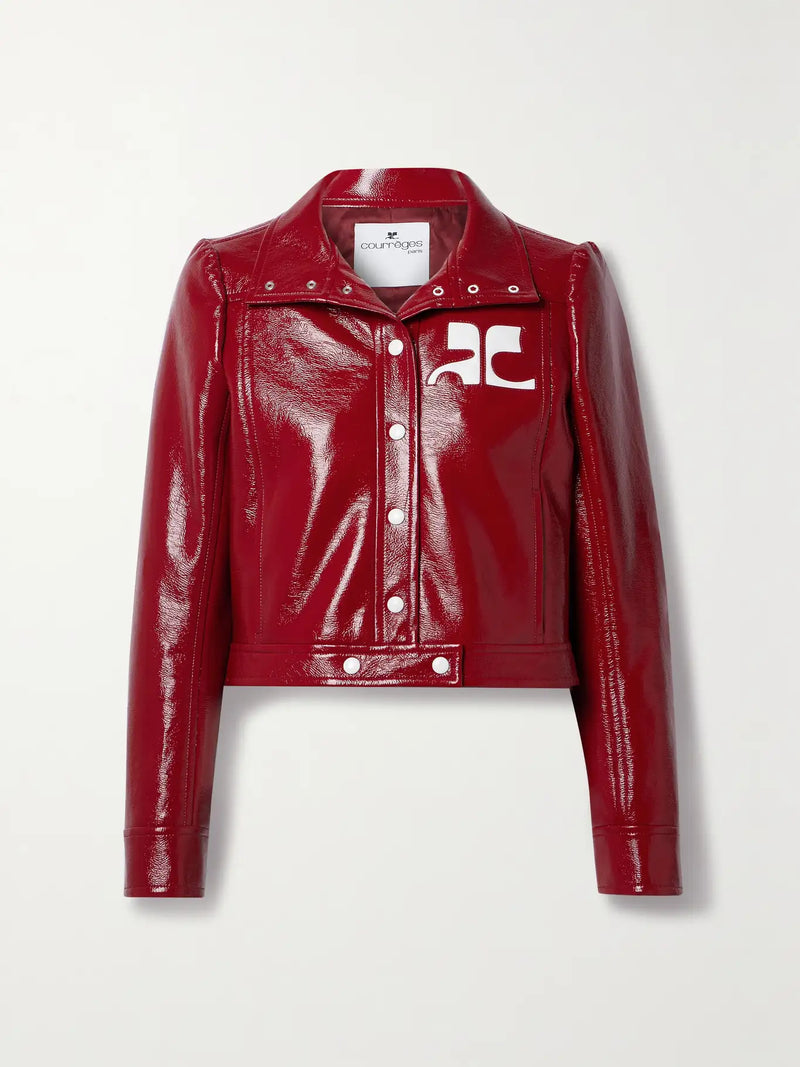 Courrèges - Blouson Vinyle Courrèges Bordeaux F