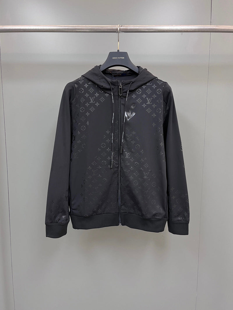 Louis Vuitton - Veste zip à monogramme LV Noir