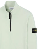 Stone Island - Sweat-shirt demi-zippé en coton pastel