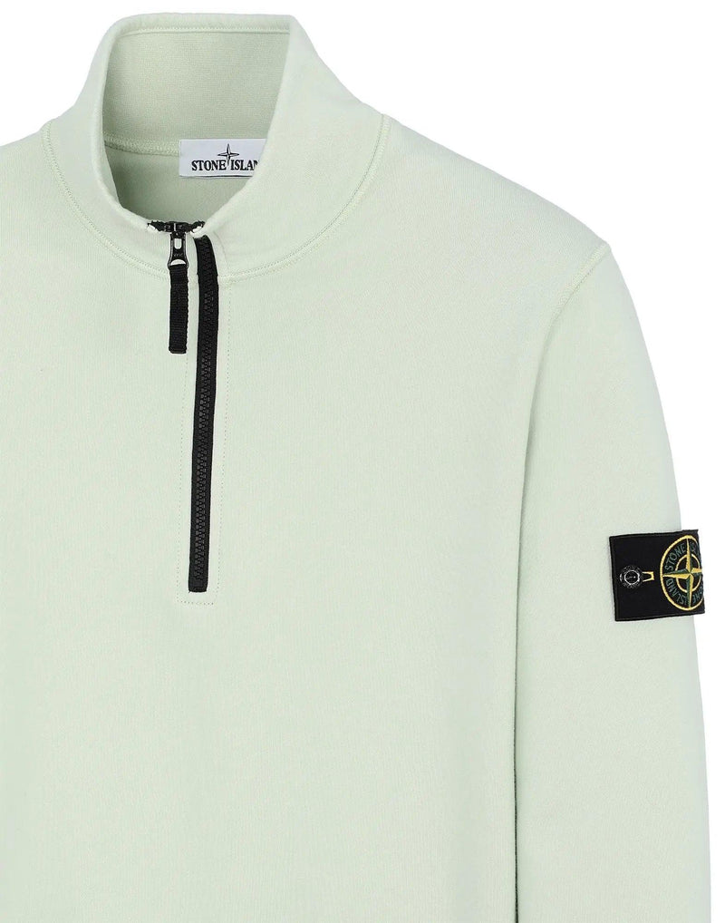 Stone Island - Sweat-shirt demi-zippé en coton pastel