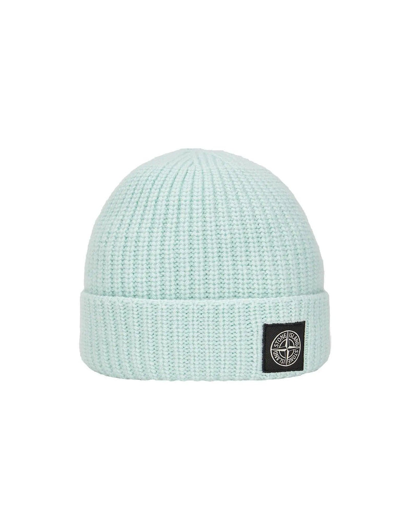 Stone Island - Bonnet Geelong Wool beanie coloris Sky Blue