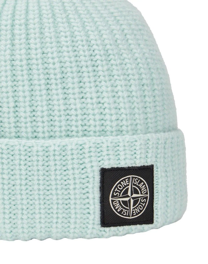 Stone Island - Bonnet Geelong Wool beanie coloris Sky Blue