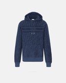 Dior - Sweat à capuche monogramme iconic Dior Bleu Marine