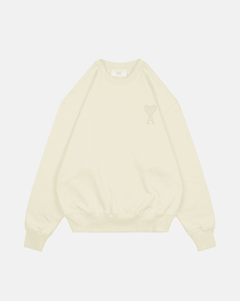 Ami Paris - Pull en coton petit cœur ami (5 coloris)