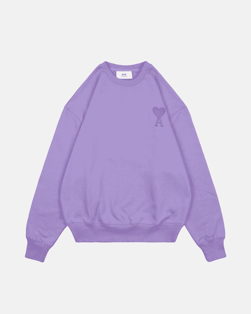 Ami Paris - Pull en coton petit cœur ami (5 coloris)