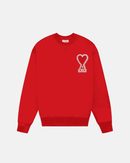 Ami Paris - Pull en coton cœur blanc (7 coloris)