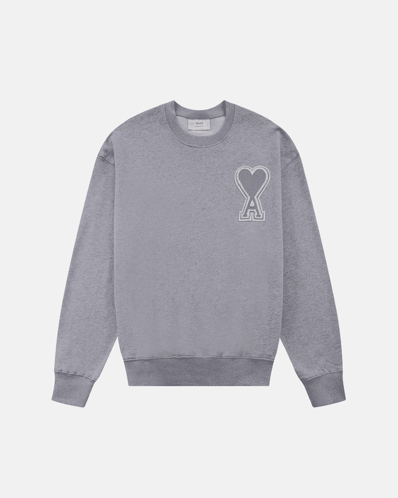 Ami Paris - Pull en coton cœur blanc (7 coloris)