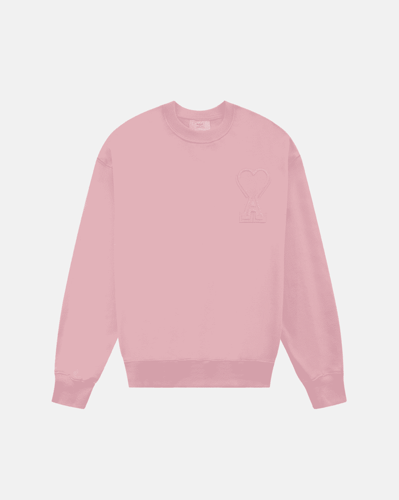 Ami Paris - Pull en coton cœur blanc (7 coloris)