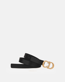 Dior - Ceinture Christian Dior en cuir Noir et Doré