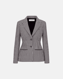 Christian Dior - Veste Ajustée à motif Noir et Blanc F