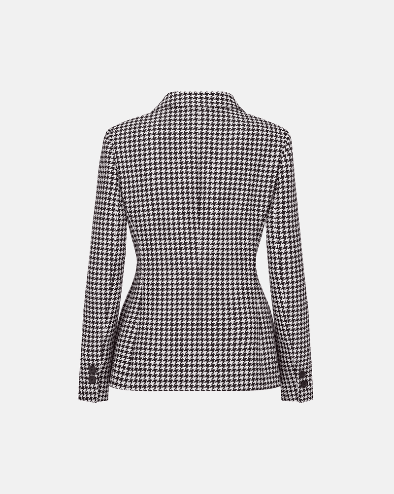 Christian Dior - Veste Ajustée à motif Noir et Blanc F