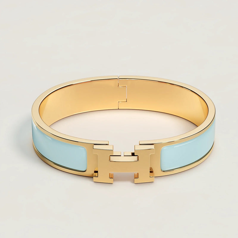 Hermès - Bracelet Clic H Bleu Polaire