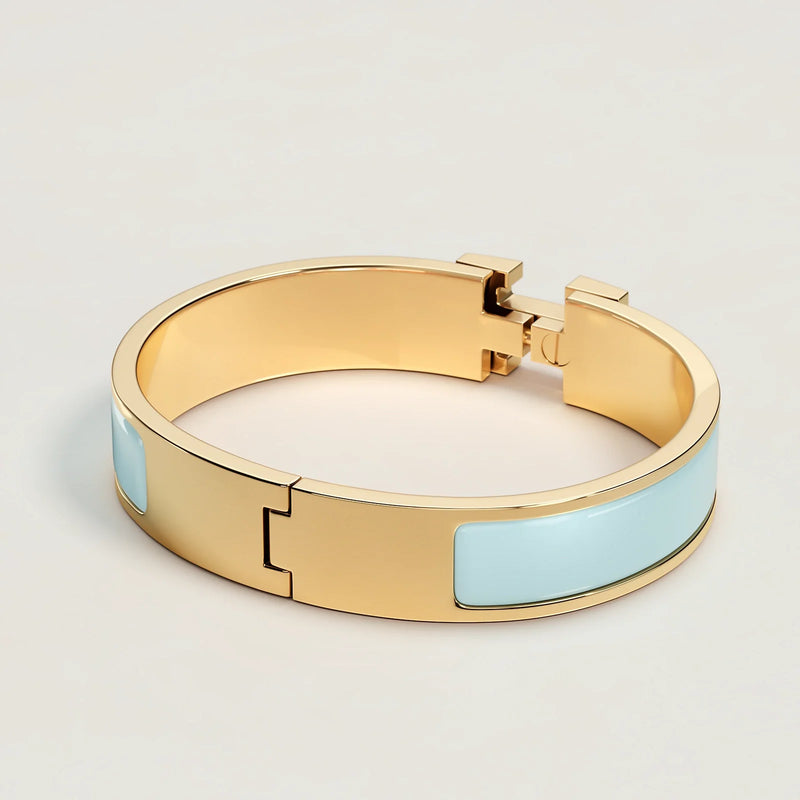 Hermès - Bracelet Clic H Bleu Polaire