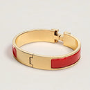 Hermès - Bracelet Clic H Rouge Amarante