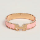 Hermès - Bracelet Clic H Rose Candeur Or Rose