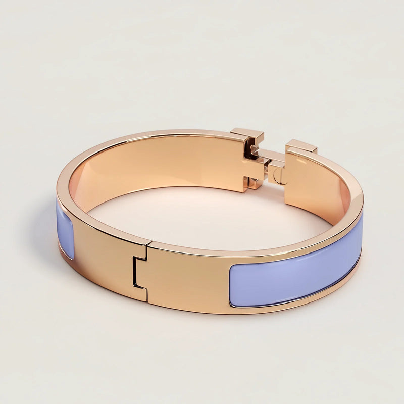 Hermès - Bracelet Clic H Parme Or rose