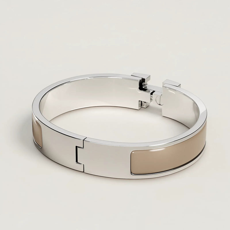 Hermès -  Clic H Bracelet Marron Glacé