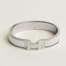 Hermès -  Clic H Bracelet Blanc