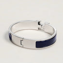 Hermès -  Clic H Bracelet Bleu Abysse