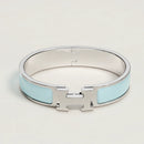 Hermès -  Clic H Bracelet Bleu Polaire