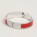 Hermès -  Clic H Bracelet Rouge Amarante