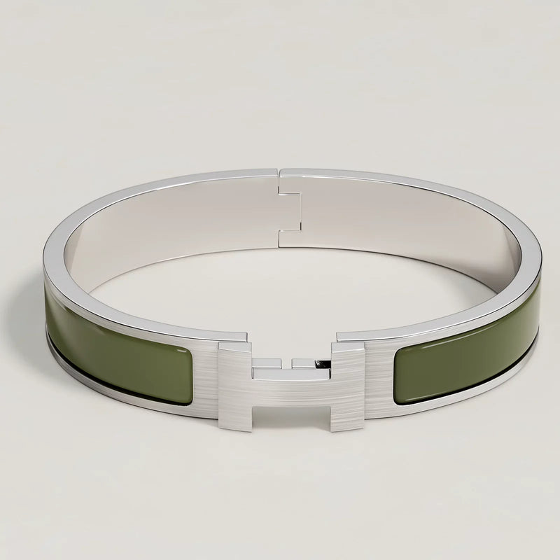 Hermès - Bracelet Clic HH Loden Mat