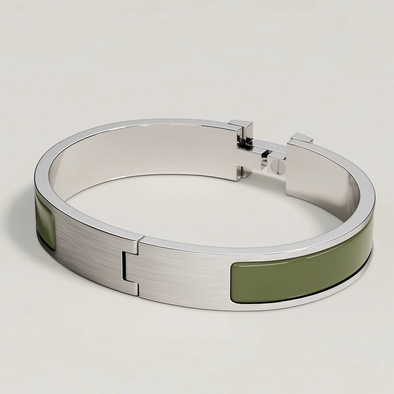 Hermès - Bracelet Clic HH Loden Mat