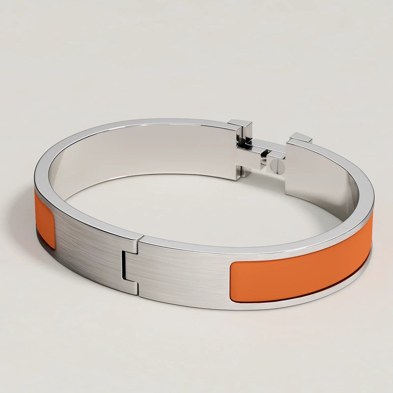 Hermès - Bracelet Clic HH Orange Feu Mat