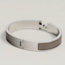Hermès - Bracelet Clic HH Gris Étain Mat