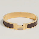 Hermès - Bracelet Clic HH Or Cacao Mat