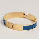 Hermès - Bracelet Clic HH Or Ultramarine Mat