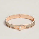 Hermès - Bracelet Mini Clic Kelly Marron Glacé