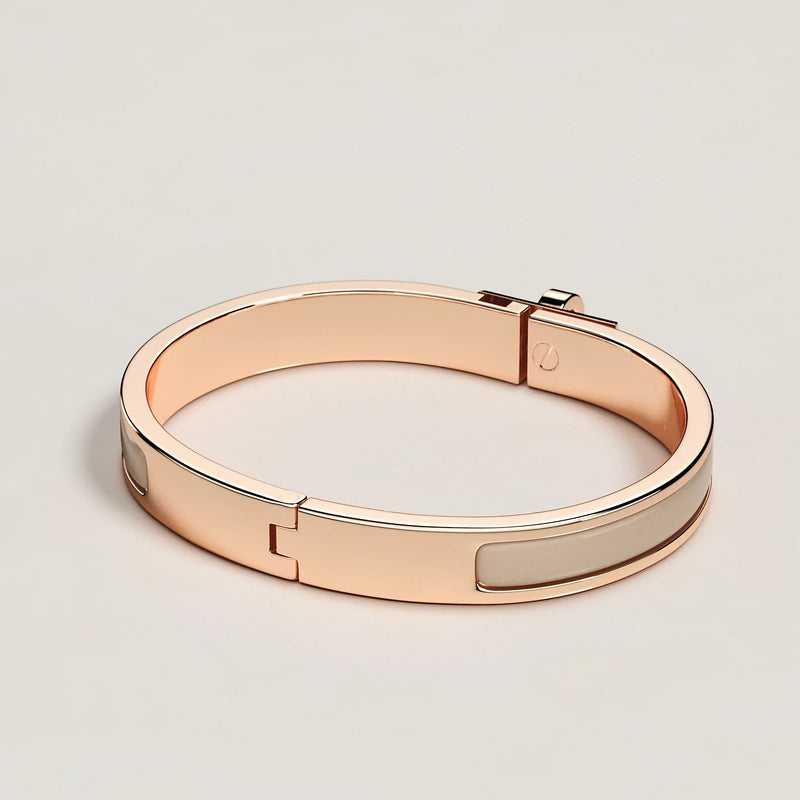 Hermès - Bracelet Mini Clic Kelly Marron Glacé
