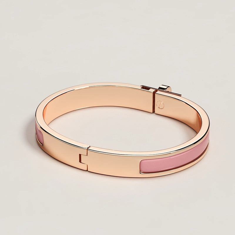 Hermès - Bracelet Mini Clic Kelly Rose Beauté