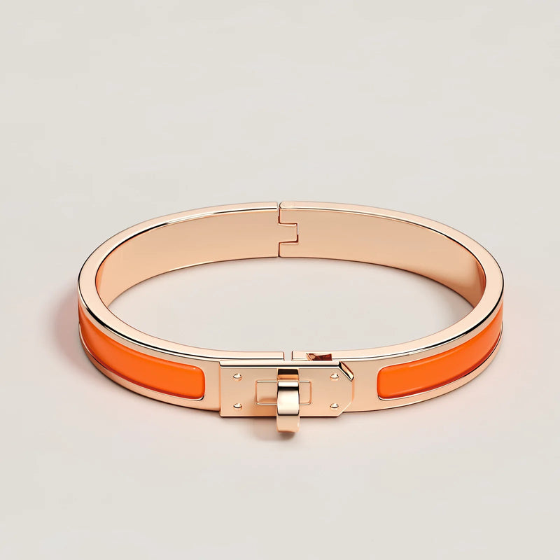 Hermès - Bracelet Mini Clic Kelly Orange Fruité