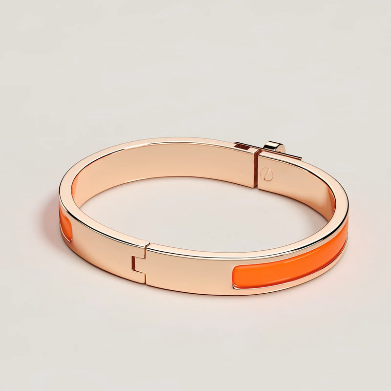 Hermès - Bracelet Mini Clic Kelly Orange Fruité