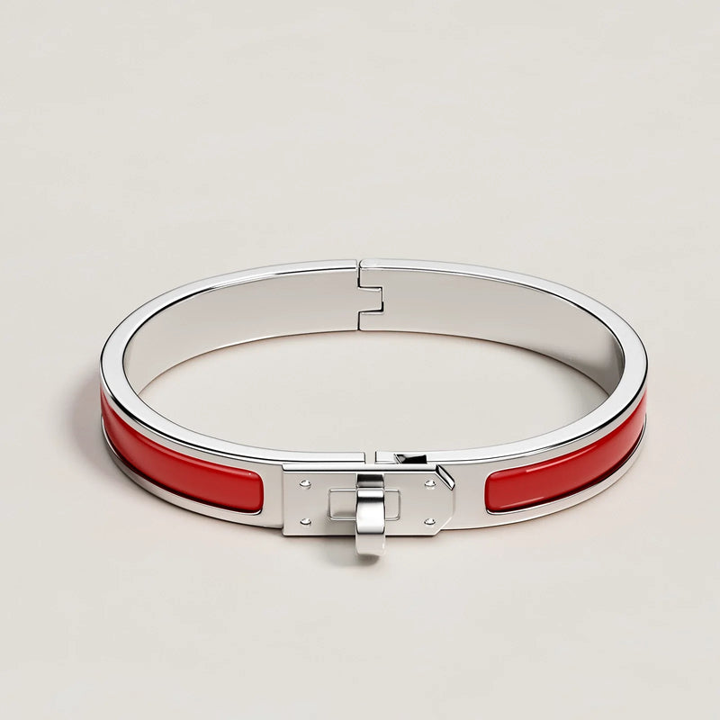 Hermès - Bracelet Mini Clic Kelly Rouge Amarante 2