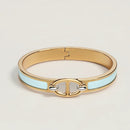 Hermès - Bracelet Mini Clic Chaîne d'Ancre Bleu Polaire