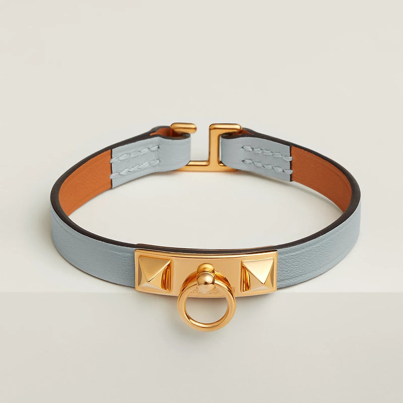 Hermès - Bracelet Rivale Mini Bleu Glacier