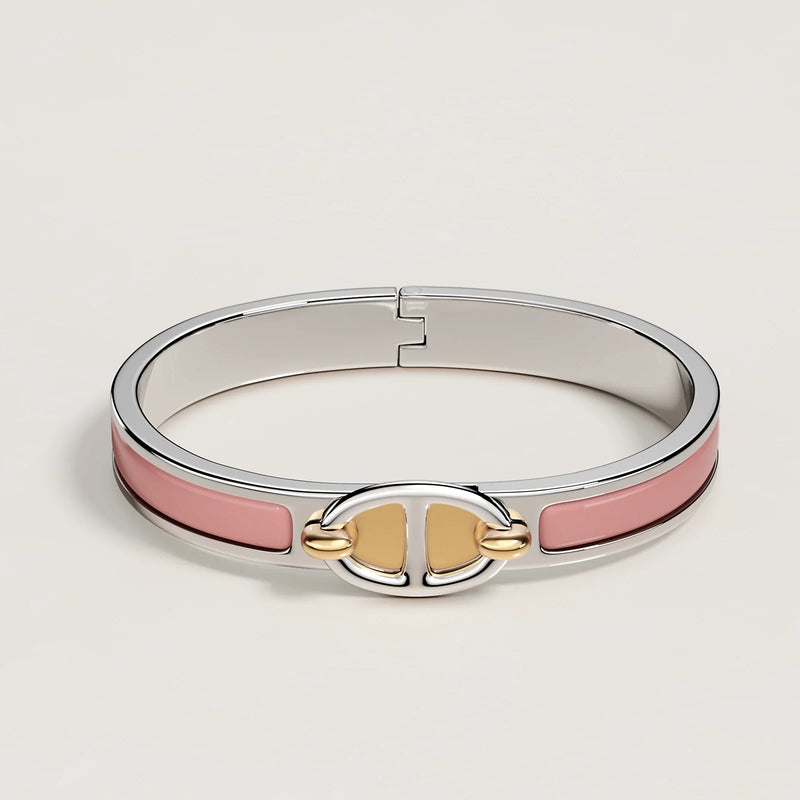 Hermès - Bracelet Mini Clic Chaîne d'Ancre Rose Beauté 2